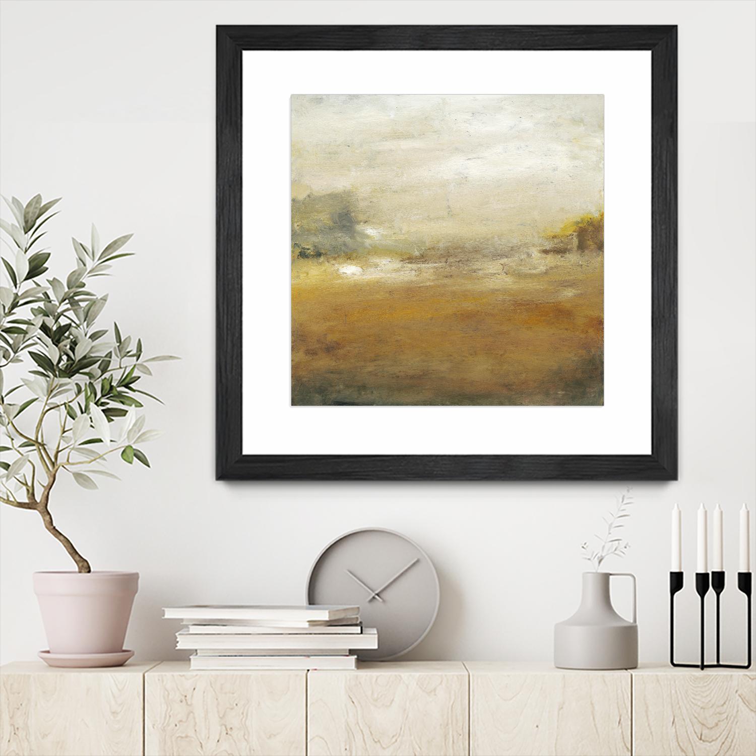 Along the Island II by Sharon Gordon on GIANT ART - yellow sea scene