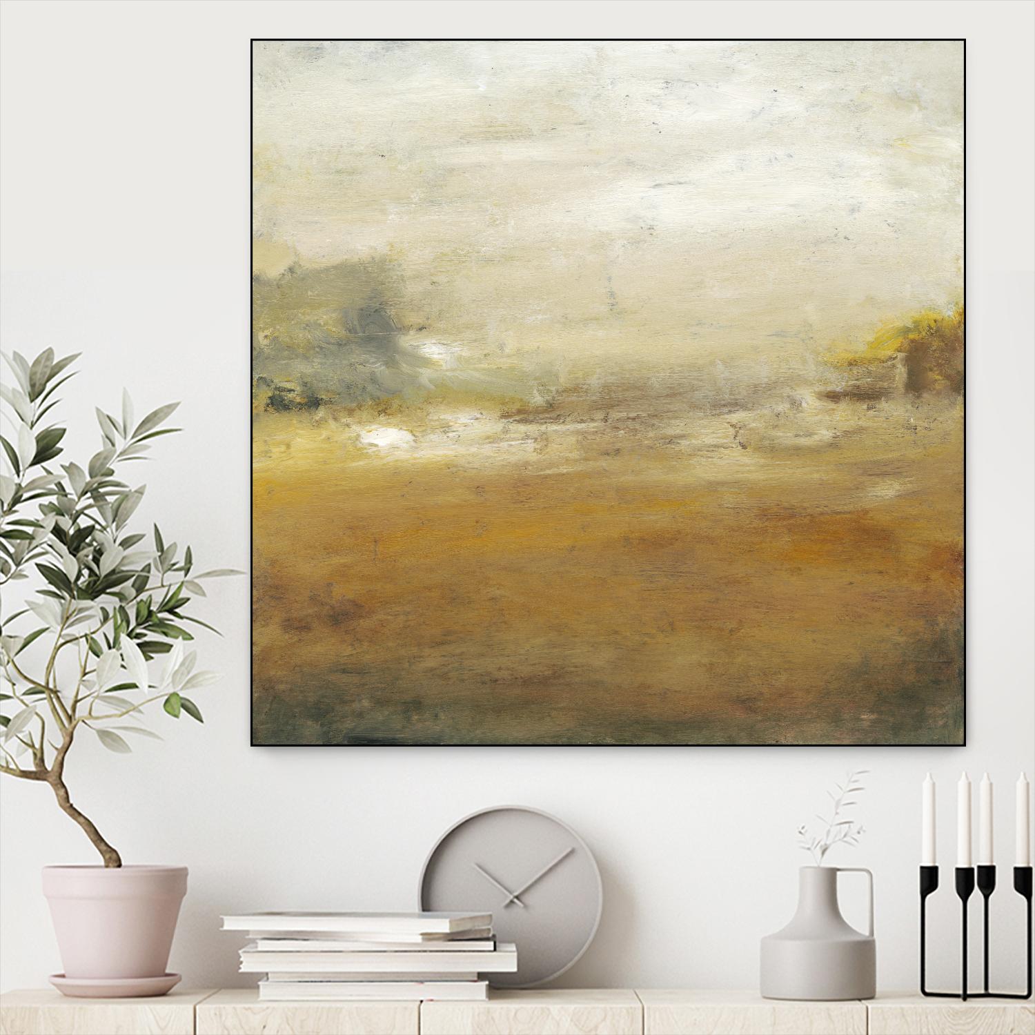 Along the Island II by Sharon Gordon on GIANT ART - yellow sea scene