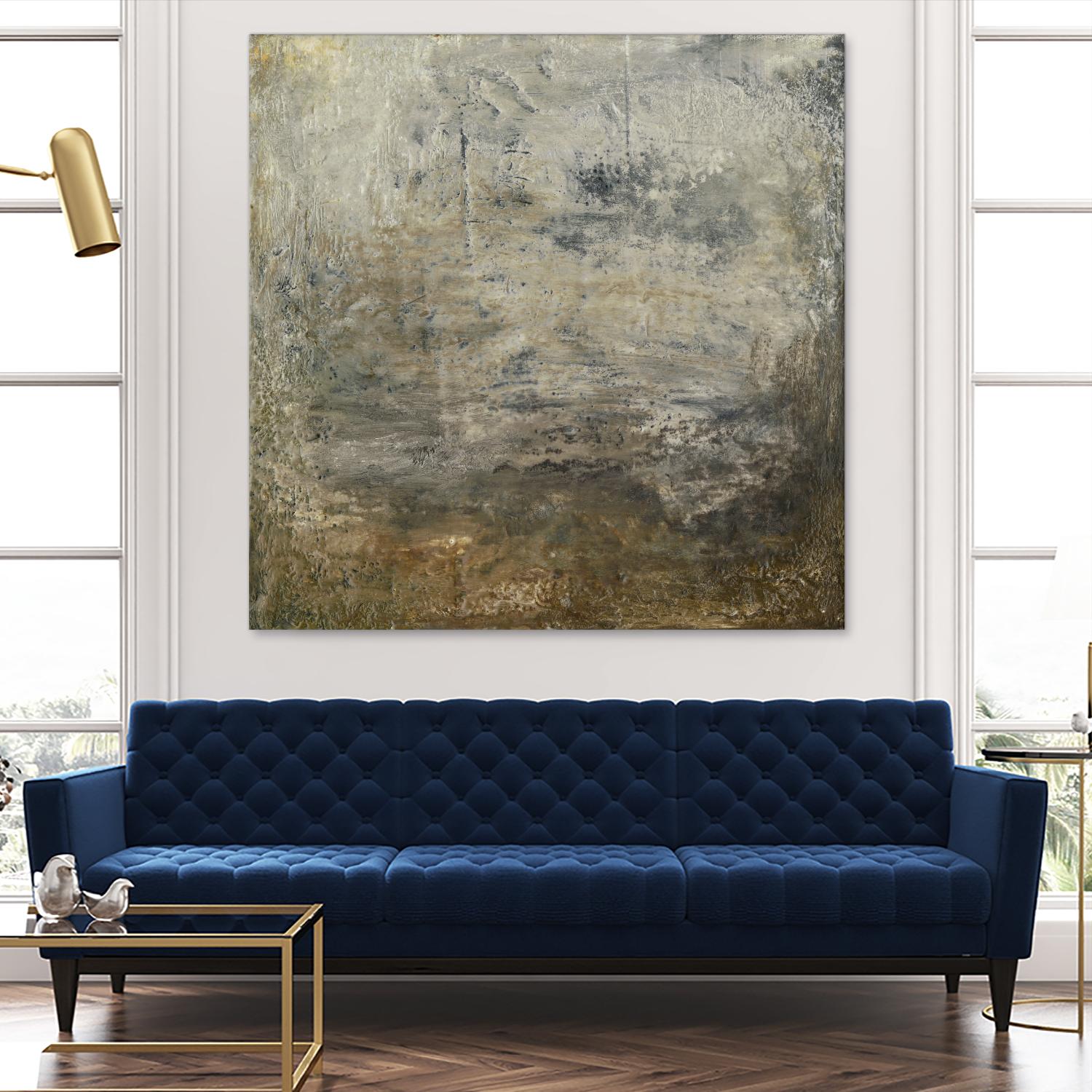 Quiet Marsh I by Sharon Gordon on GIANT ART - brown abstract