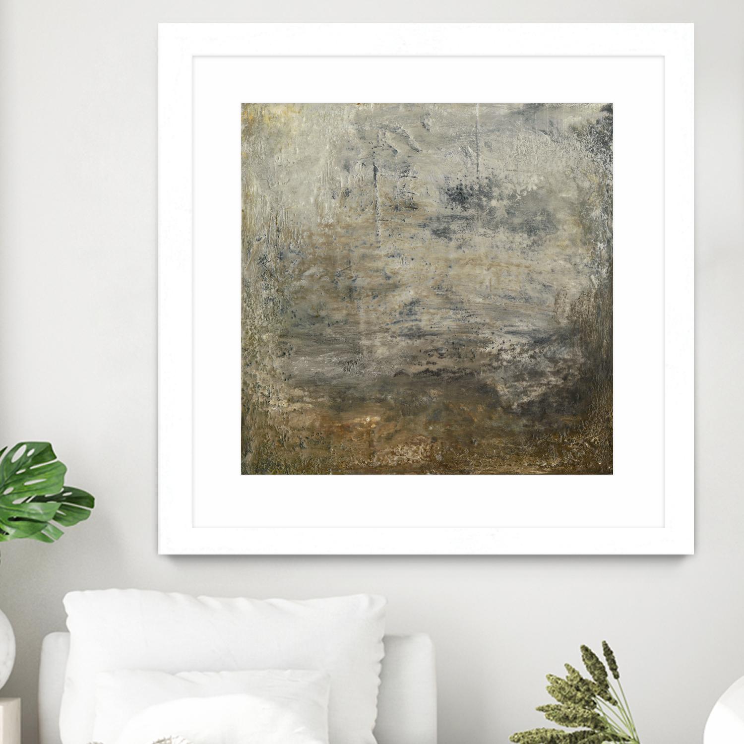 Quiet Marsh I by Sharon Gordon on GIANT ART - brown abstract