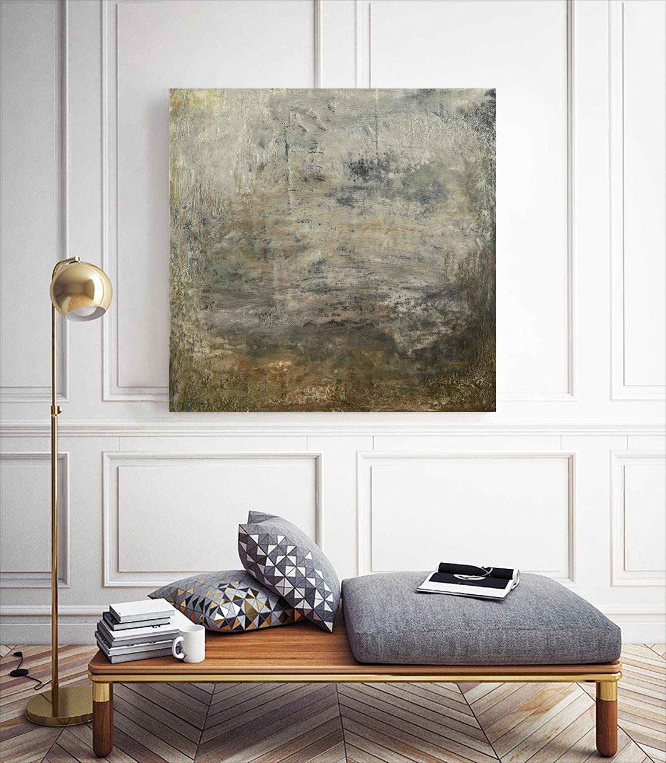 Quiet Marsh I by Sharon Gordon on GIANT ART - brown abstract