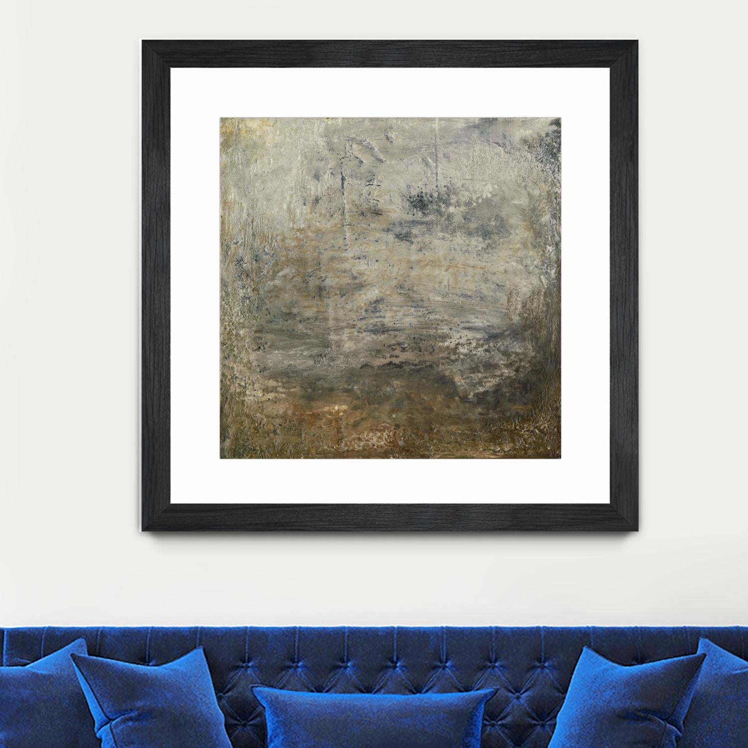 Quiet Marsh I by Sharon Gordon on GIANT ART - brown abstract