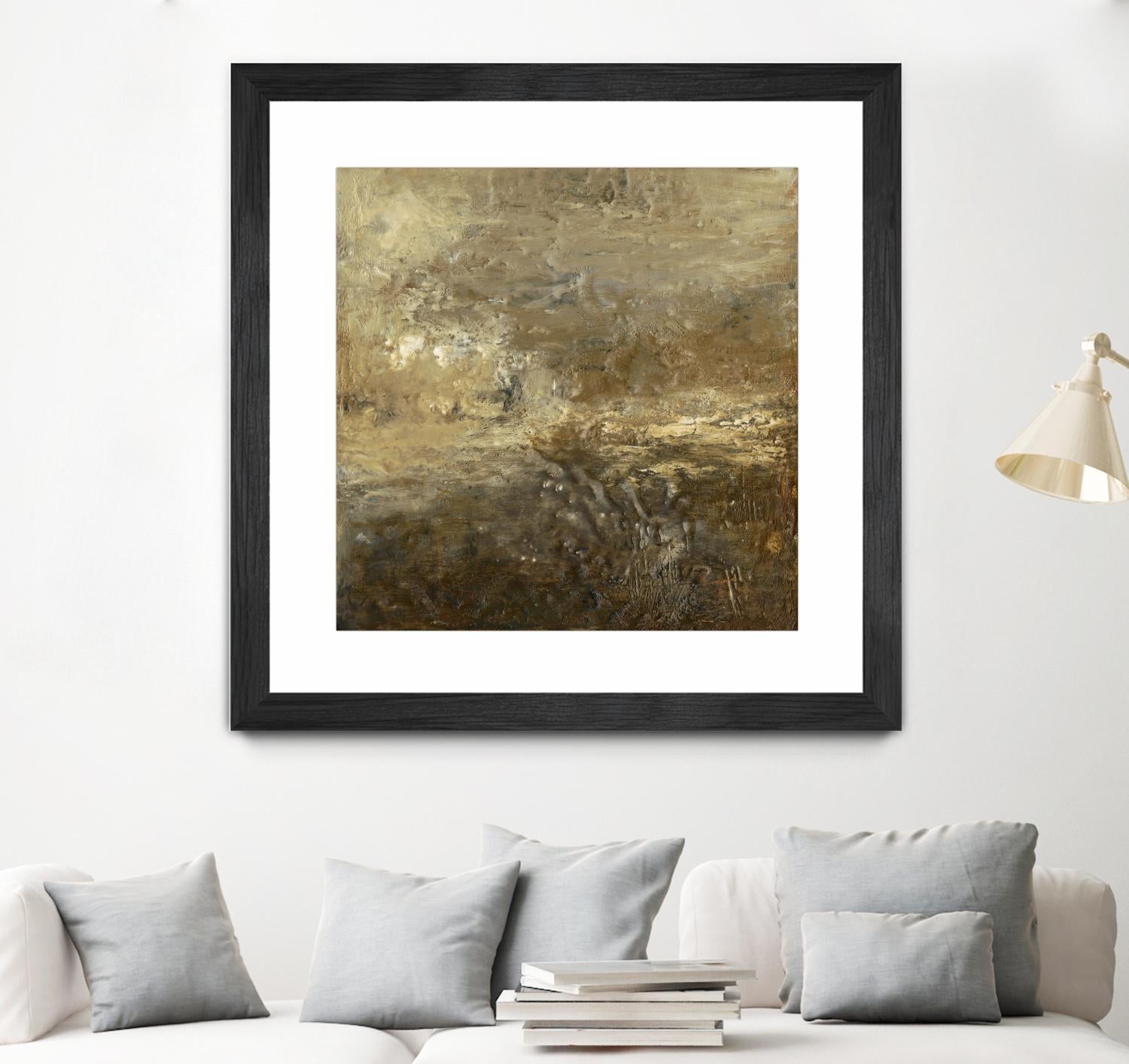 Quiet Marsh II by Sharon Gordon on GIANT ART - brown abstract