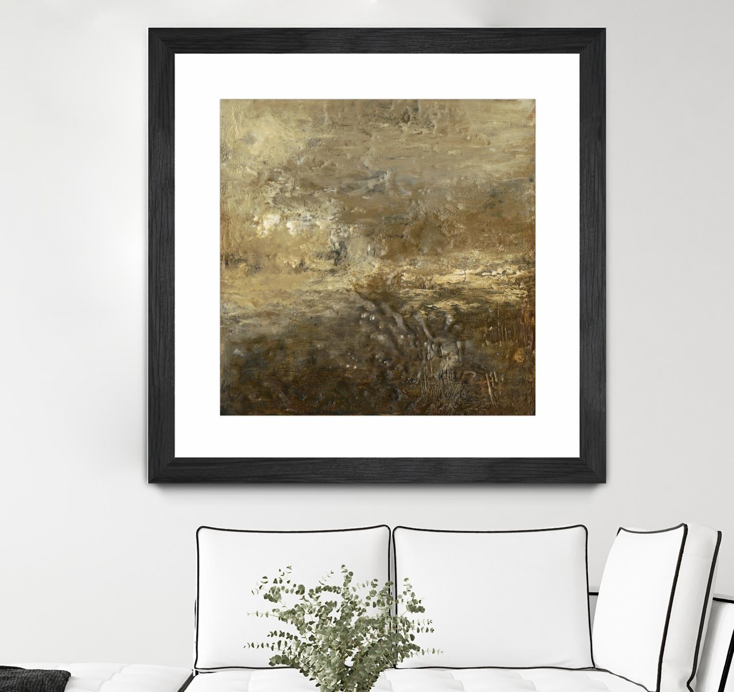 Quiet Marsh II by Sharon Gordon on GIANT ART - brown abstract