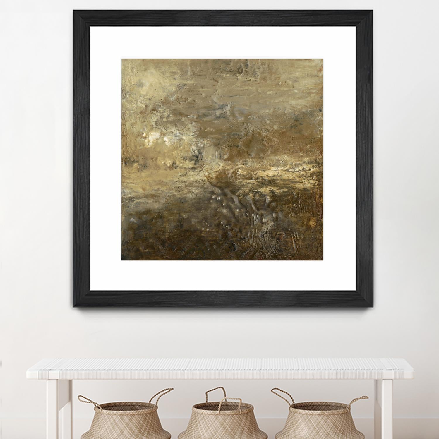 Quiet Marsh II by Sharon Gordon on GIANT ART - brown abstract