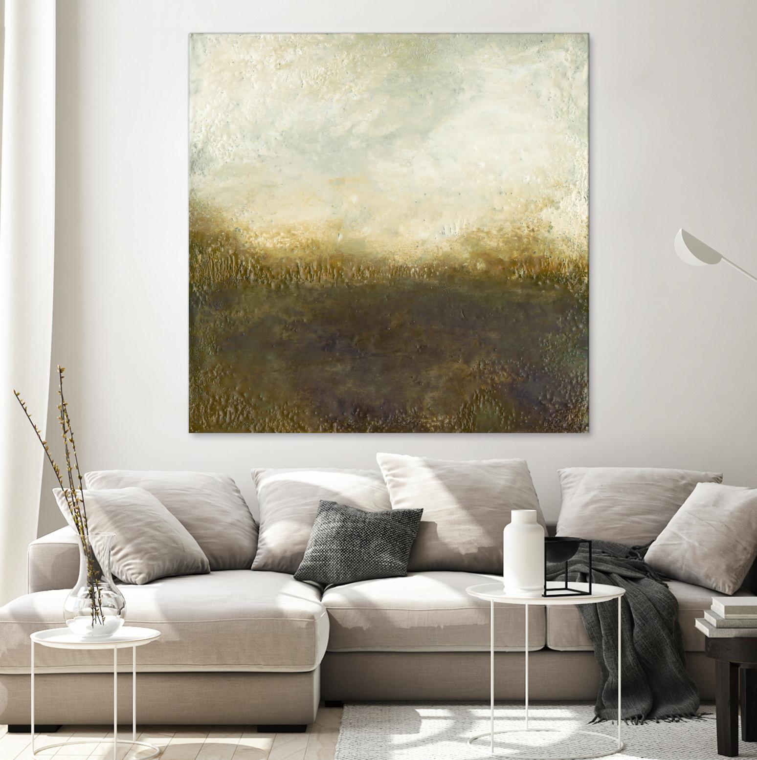 Quiet Marsh III by Sharon Gordon on GIANT ART - brown abstract