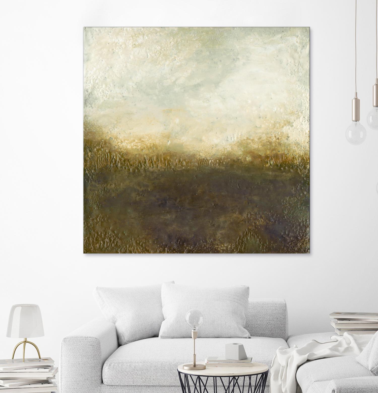 Quiet Marsh III by Sharon Gordon on GIANT ART - brown abstract