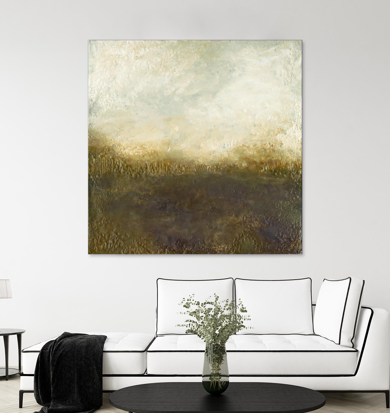 Quiet Marsh III by Sharon Gordon on GIANT ART - brown abstract
