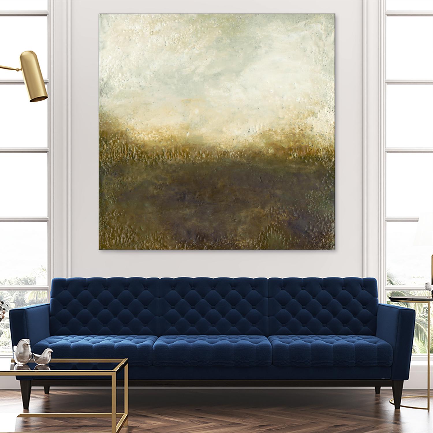 Quiet Marsh III by Sharon Gordon on GIANT ART - brown abstract