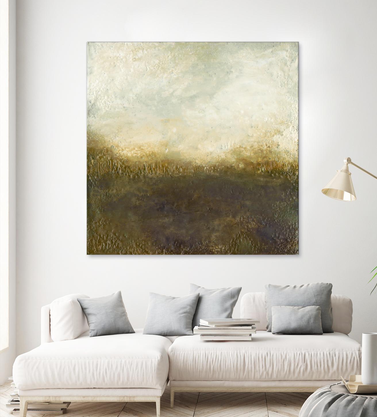 Quiet Marsh III by Sharon Gordon on GIANT ART - brown abstract