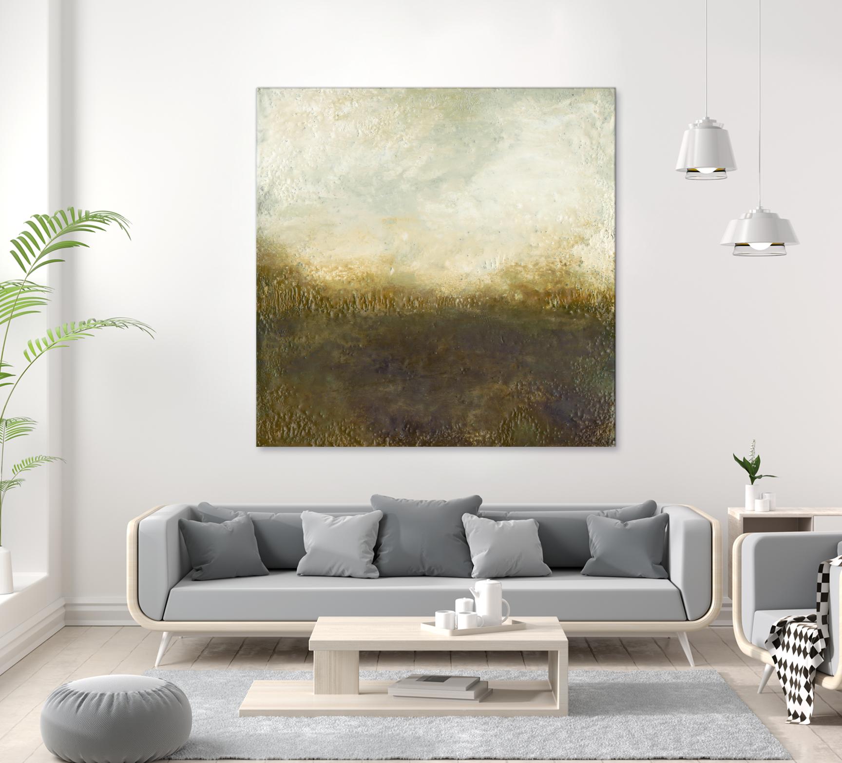 Quiet Marsh III by Sharon Gordon on GIANT ART - brown abstract