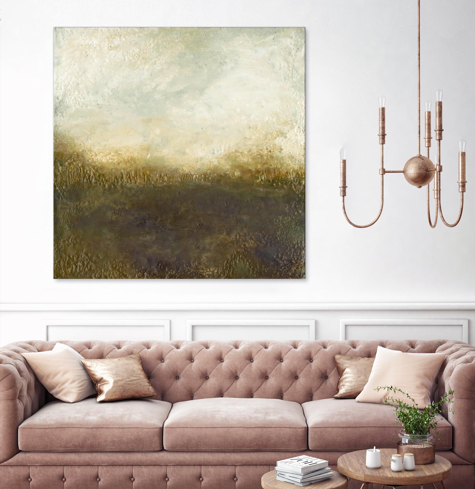 Quiet Marsh III by Sharon Gordon on GIANT ART - brown abstract