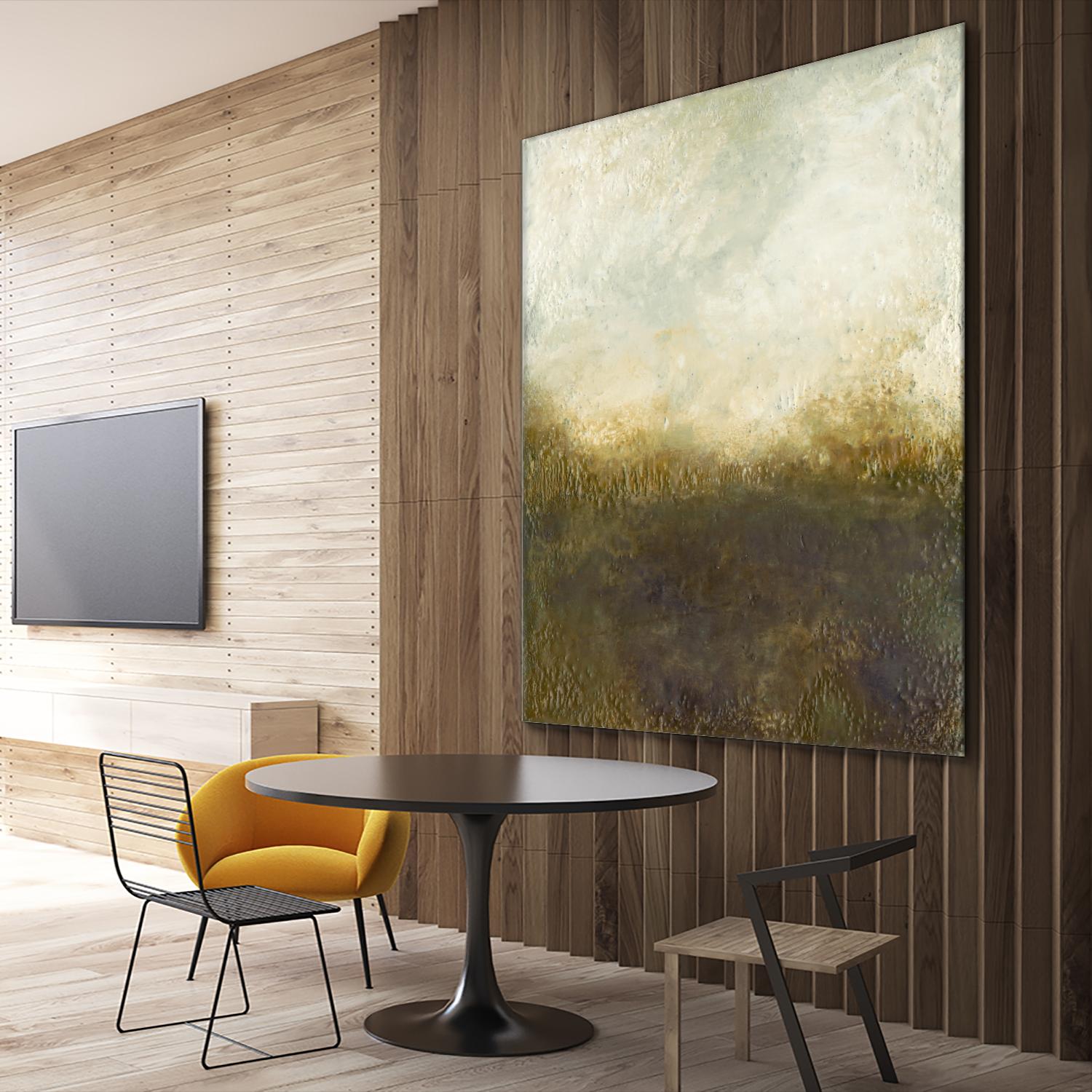 Quiet Marsh III by Sharon Gordon on GIANT ART - brown abstract