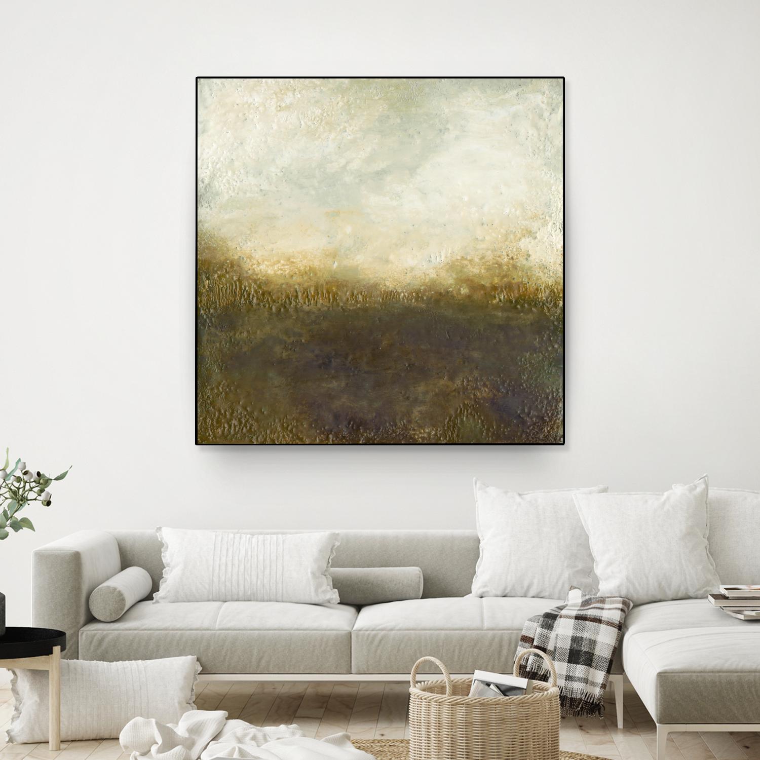 Quiet Marsh III by Sharon Gordon on GIANT ART - brown abstract
