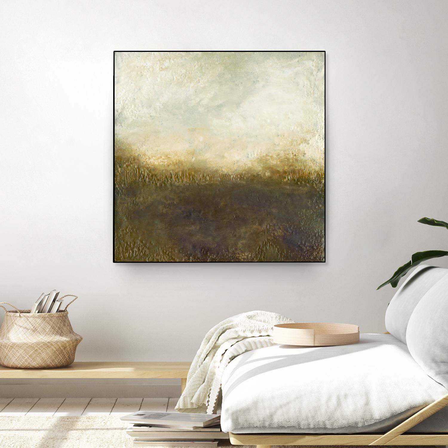 Quiet Marsh III by Sharon Gordon on GIANT ART - brown abstract