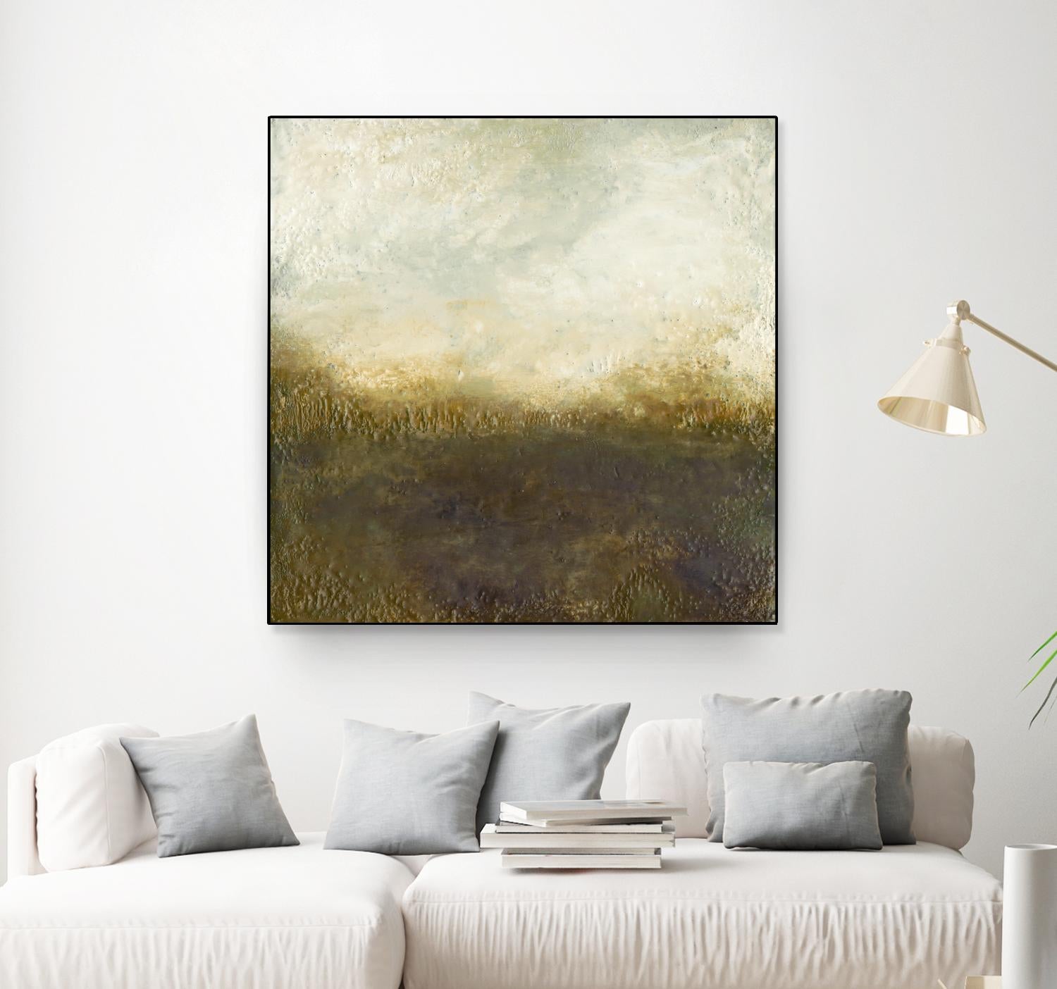Quiet Marsh III by Sharon Gordon on GIANT ART - brown abstract