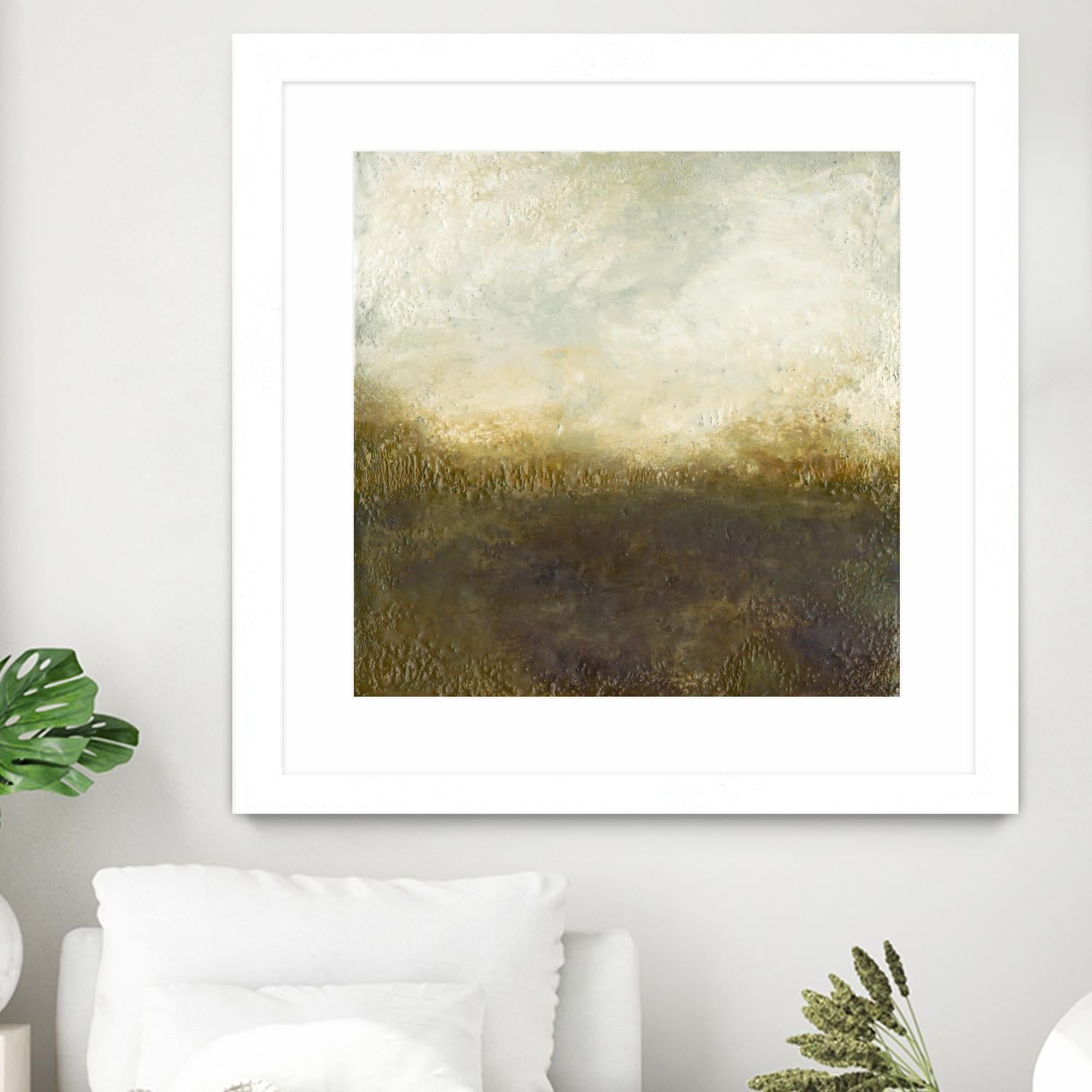 Quiet Marsh III by Sharon Gordon on GIANT ART - brown abstract