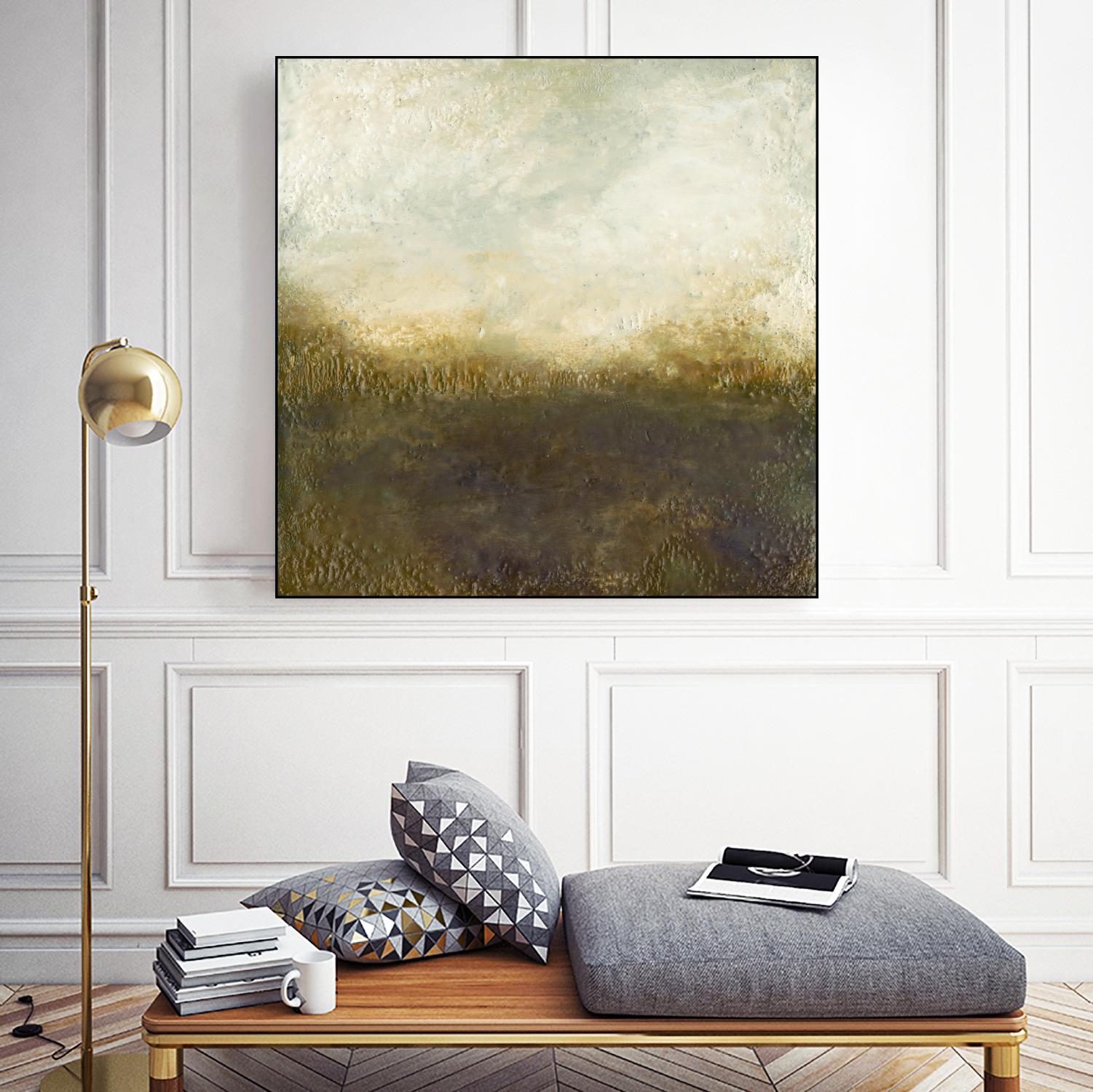 Quiet Marsh III by Sharon Gordon on GIANT ART - brown abstract