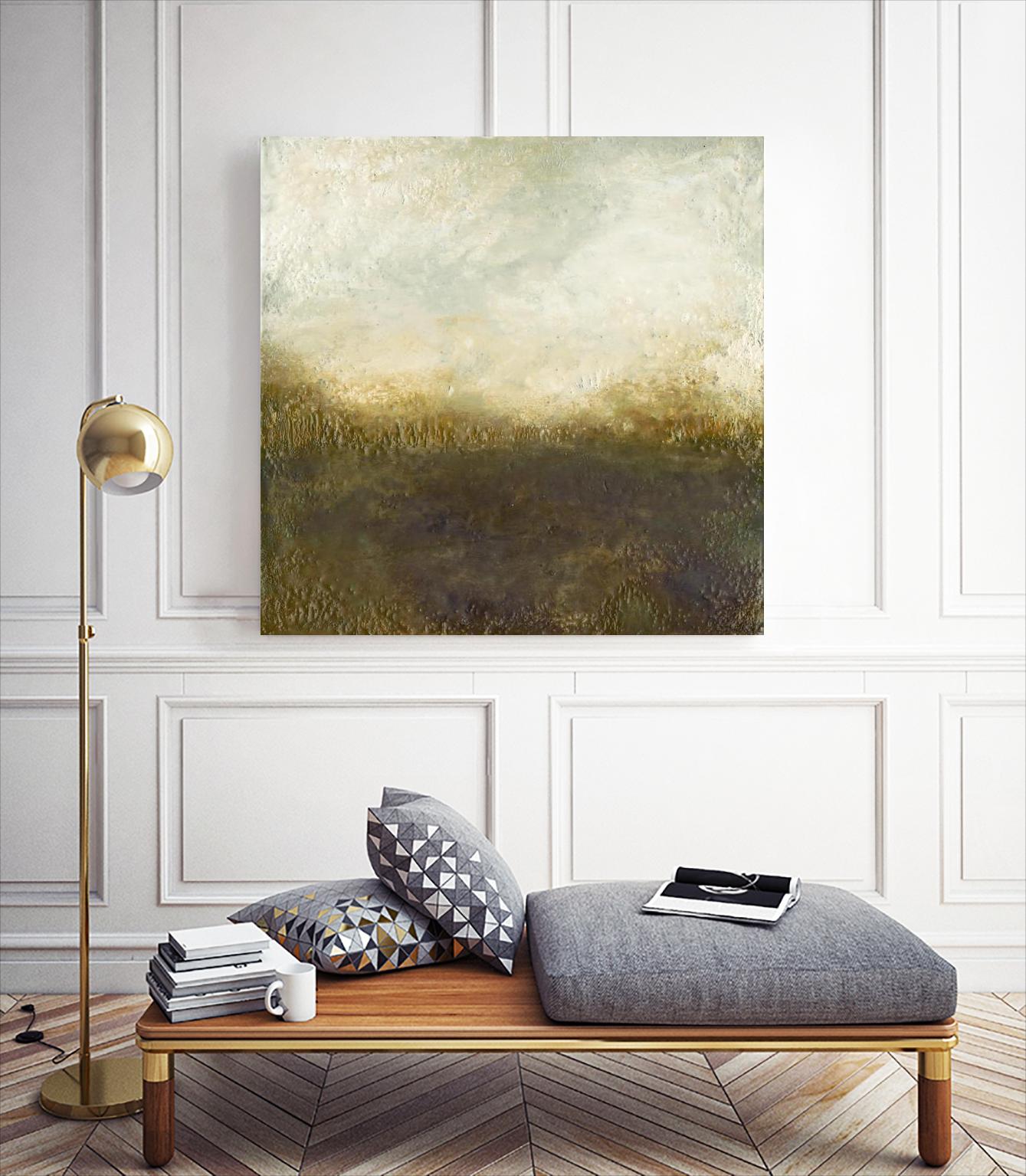 Quiet Marsh III by Sharon Gordon on GIANT ART - brown abstract