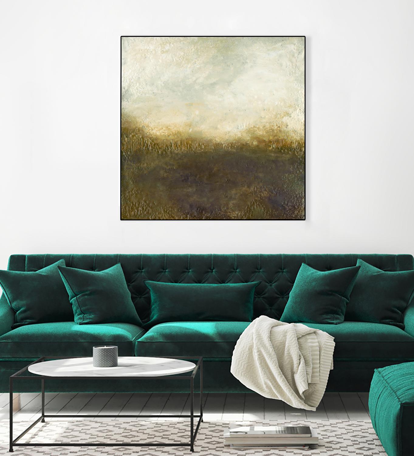 Quiet Marsh III by Sharon Gordon on GIANT ART - brown abstract