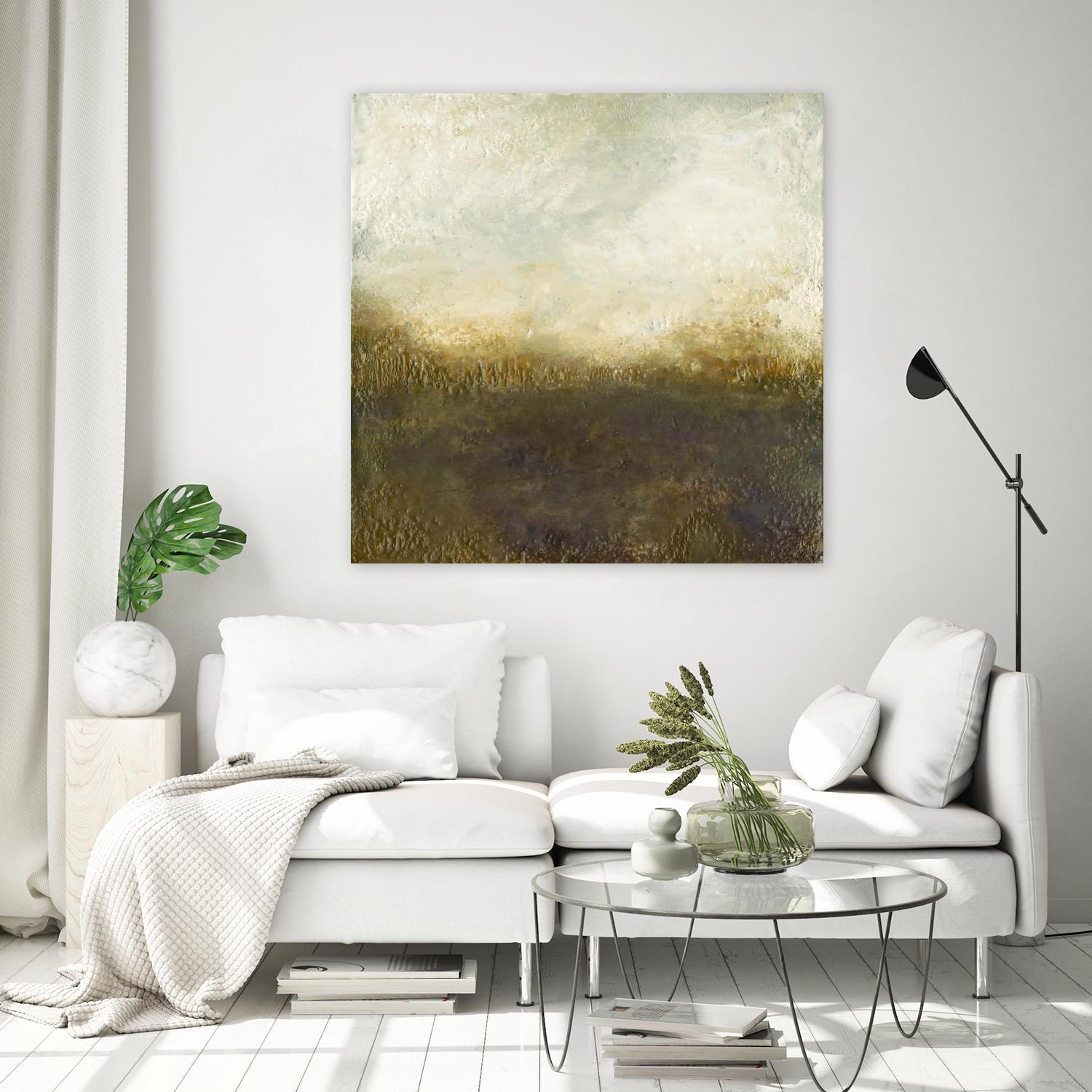 Quiet Marsh III by Sharon Gordon on GIANT ART - brown abstract