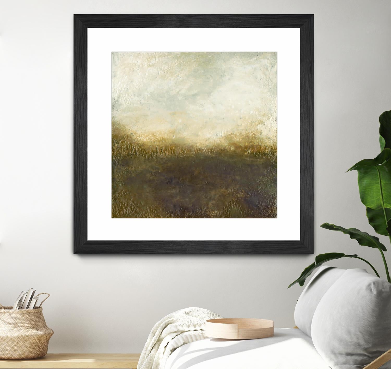 Quiet Marsh III by Sharon Gordon on GIANT ART - brown abstract