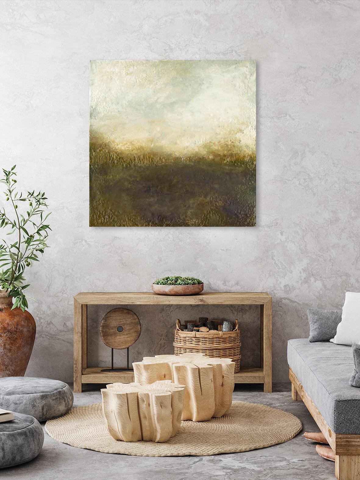 Quiet Marsh III by Sharon Gordon on GIANT ART - brown abstract