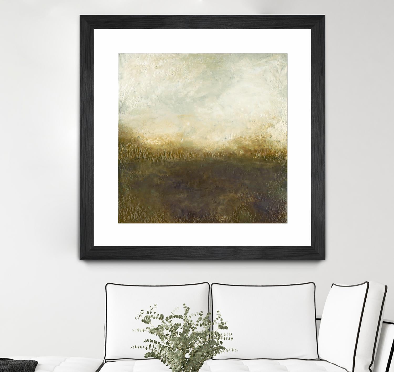 Quiet Marsh III by Sharon Gordon on GIANT ART - brown abstract
