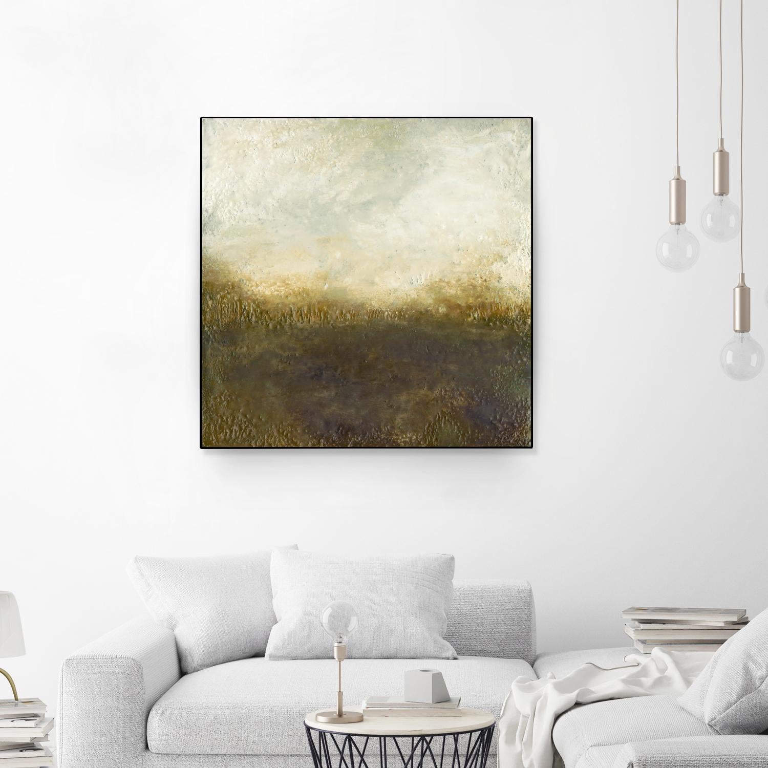 Quiet Marsh III by Sharon Gordon on GIANT ART - brown abstract