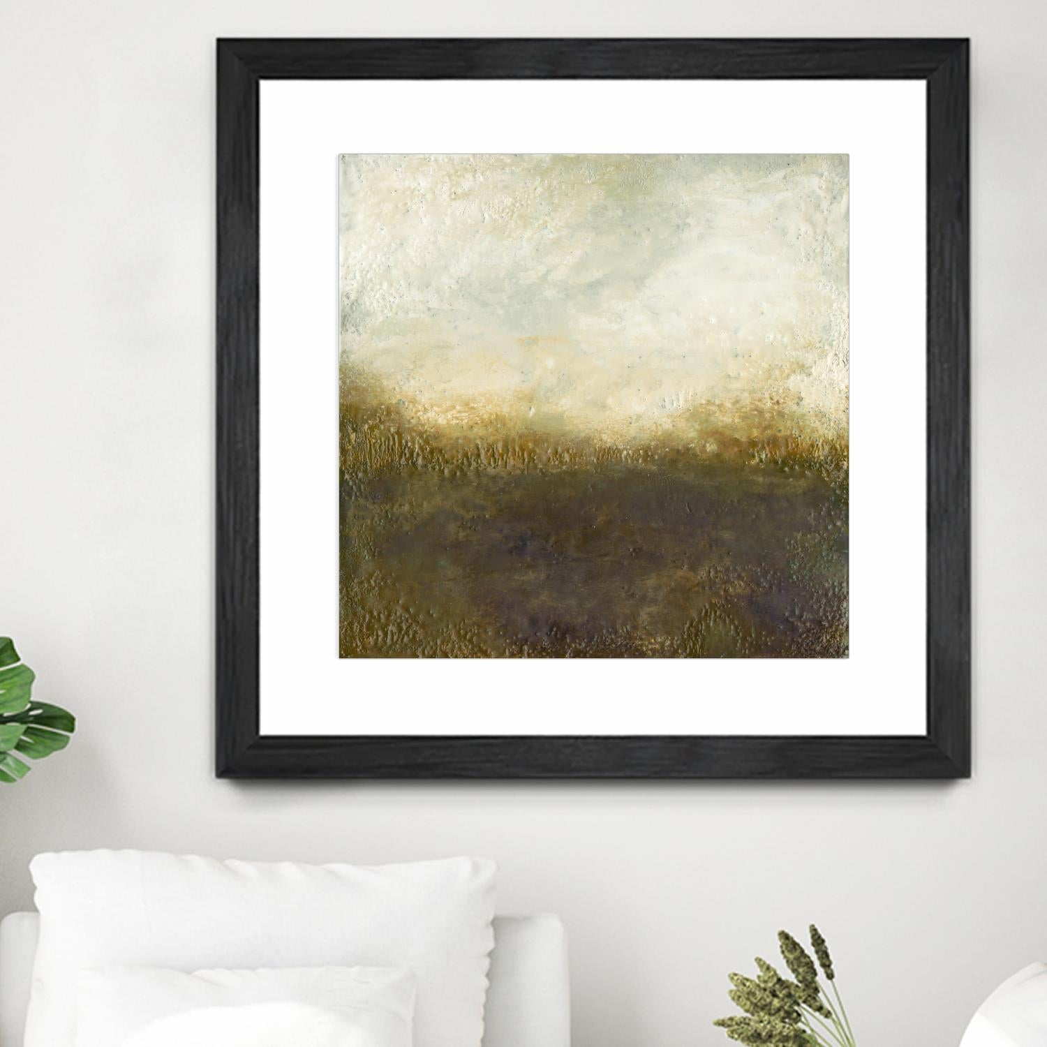 Quiet Marsh III by Sharon Gordon on GIANT ART - brown abstract