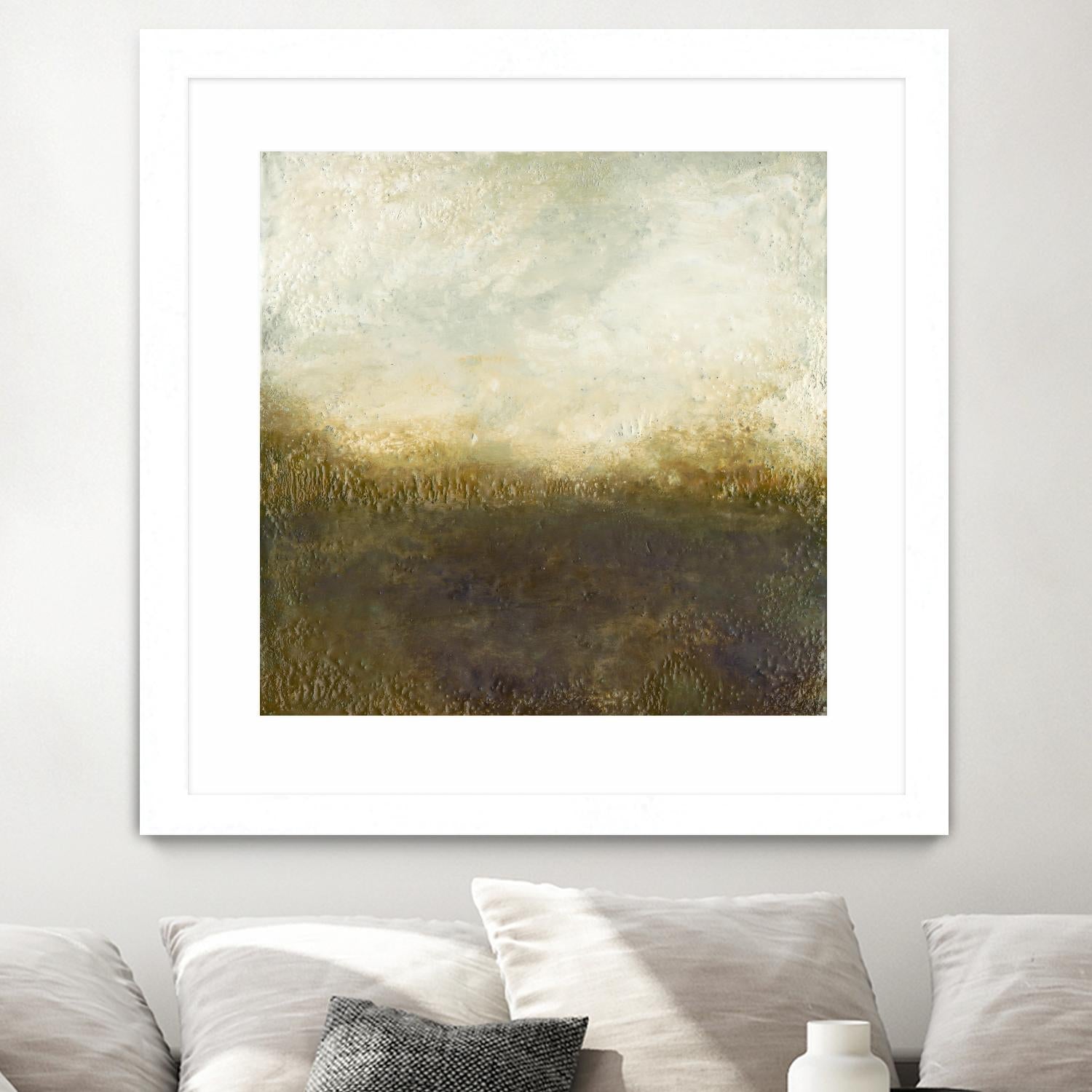 Quiet Marsh III by Sharon Gordon on GIANT ART - brown abstract