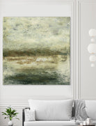 Quiet Marsh IV by Sharon Gordon on GIANT ART - green abstract