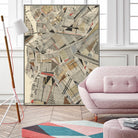 Modern Map of Brooklyn by Nikki Galapon on GIANT ART - maps & flags