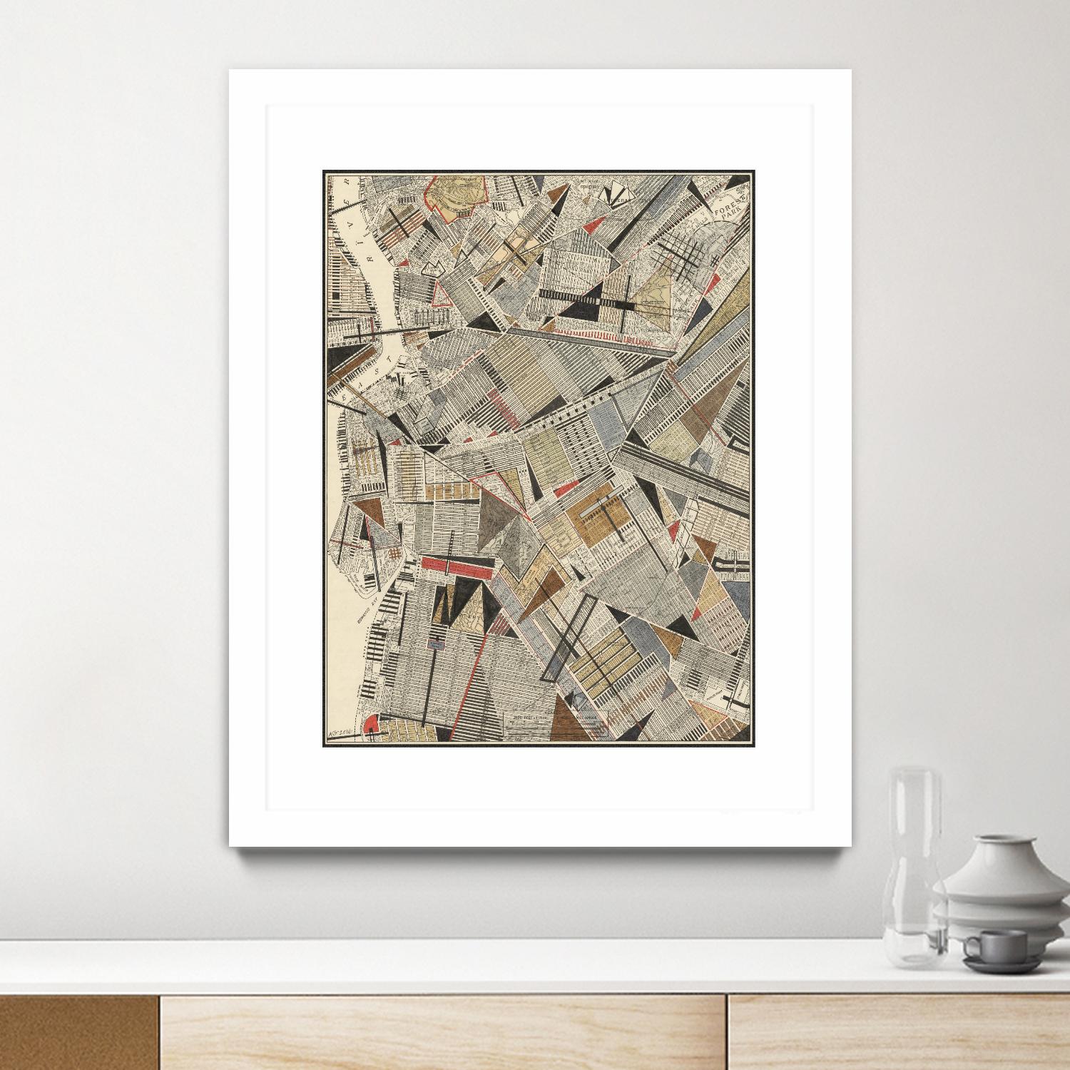 Modern Map of Brooklyn by Nikki Galapon on GIANT ART - maps & flags