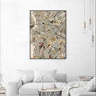 Modern Map of Brooklyn by Nikki Galapon on GIANT ART - maps & flags