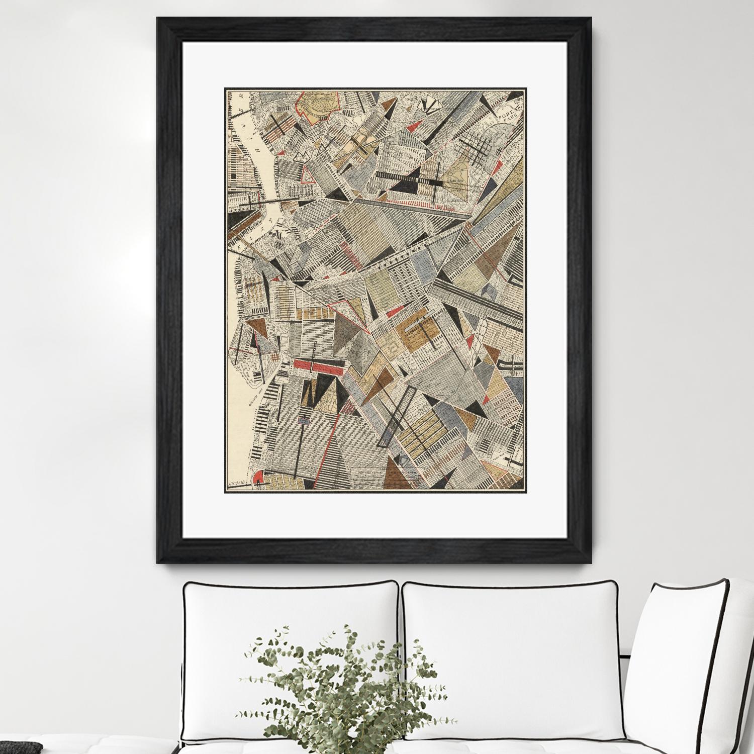 Modern Map of Brooklyn by Nikki Galapon on GIANT ART - maps & flags