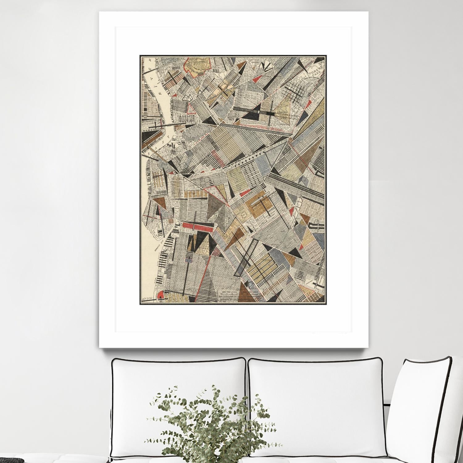 Modern Map of Brooklyn by Nikki Galapon on GIANT ART - maps & flags