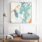 Current Synergy I by June Erica Vess on GIANT ART - green abstract