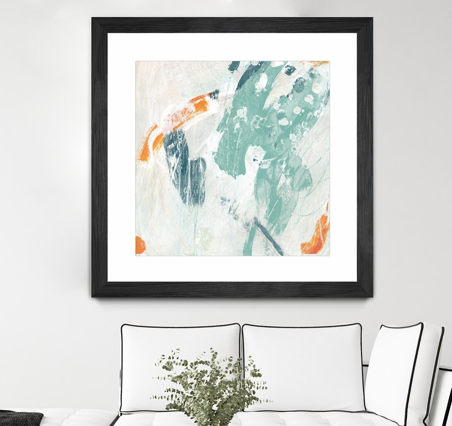 Current Synergy I by June Erica Vess on GIANT ART - green abstract