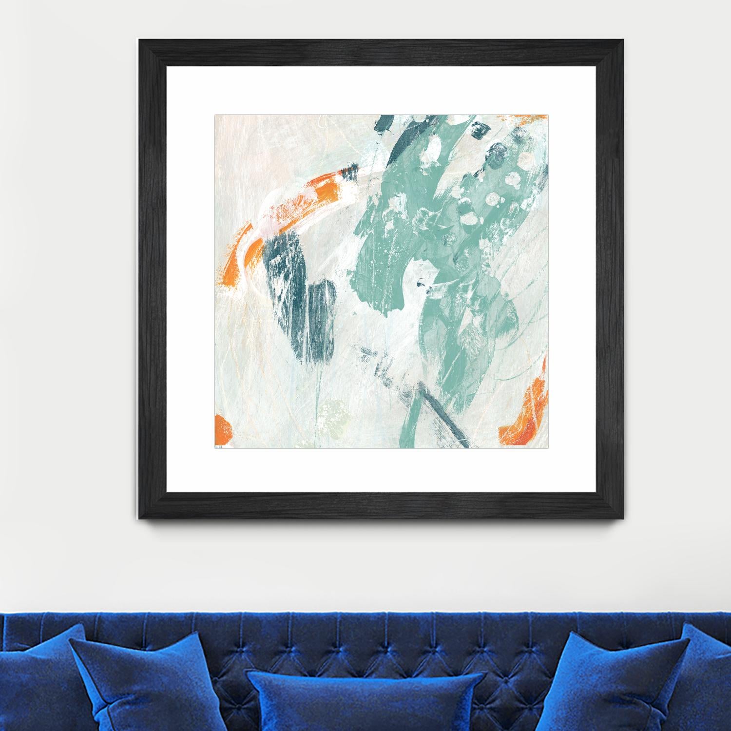 Current Synergy I by June Erica Vess on GIANT ART - green abstract