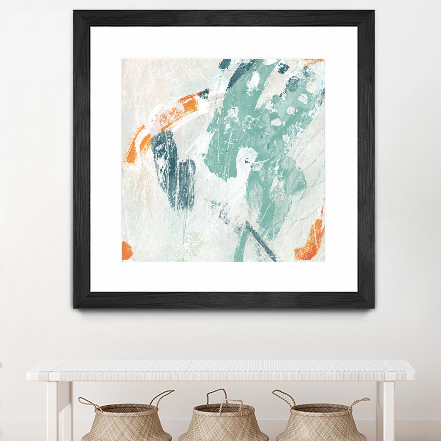 Current Synergy I by June Erica Vess on GIANT ART - green abstract