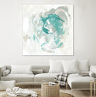 Teal Fog I by June Erica Vess on GIANT ART - green abstract