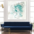 Teal Fog I by June Erica Vess on GIANT ART - green abstract