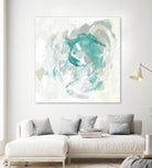 Teal Fog I by June Erica Vess on GIANT ART - green abstract