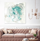 Teal Fog I by June Erica Vess on GIANT ART - green abstract