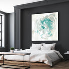 Teal Fog I by June Erica Vess on GIANT ART - green abstract