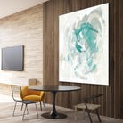 Teal Fog I by June Erica Vess on GIANT ART - green abstract