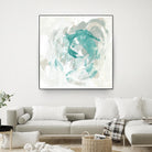Teal Fog I by June Erica Vess on GIANT ART - green abstract