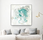 Teal Fog I by June Erica Vess on GIANT ART - green abstract