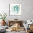 Teal Fog I by June Erica Vess on GIANT ART - green abstract